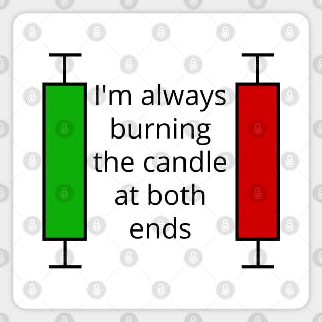 Burn the Candle at both Ends Trading Magnet by GregFromThePeg